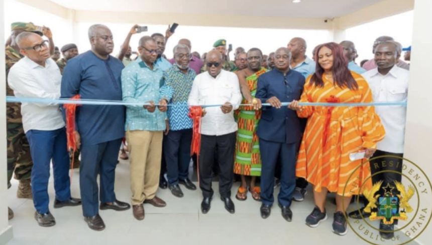 Akuffo-Addo at Sewua Hospital commissioning